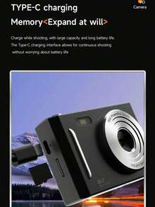 M26 CCD Digital Camera, 700mAh Battery, High Definition Digital Camera, Travel Essential, Point-And-Shoot Camera, Compact Camera, Portable Camera, Lightweight Design, Fashionable Camera, Reliable Performance, USB Interface, Suitable For Travelers And Photography Enthusiasts, Comes With 64GB Storage Card - View 6