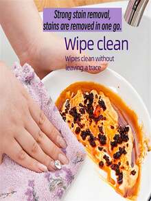 10pcs Coral Cleaning Cloths, High Absorbency Quick Dry Microfiber Wiping Cloths, Suitable For Bathroom, Car, Floral Square Country Style, Non-Shedding Soft, Holiday Cleaning Set, Brand K&A - Multicolor - View 11