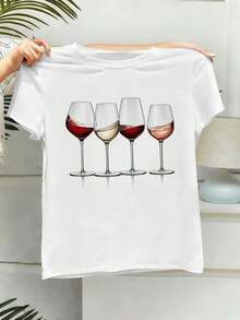 Dam-T-shirts - Vitt - Visa 2