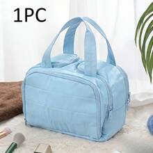 New Standing Travel Makeup Bag, Large Capacity Multi-Compartment With Handle, Multi-Layer Portable Toiletry Bag For Women, 6 Colors Available - Multicolor - View 15