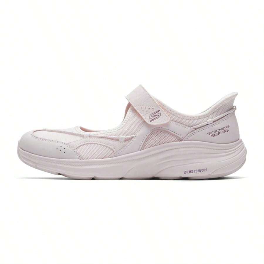 Skechers D'LUX COMFORT 2.0 女士休闲鞋,玛丽珍鞋,舒适百搭,适合日常穿着、运动、休闲、通勤,货号:104495-LTPK - 104495-LTPK - 查看 1