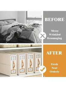 Large Capacity Foldable Shoe Storage Box, Durable Shoe Organizer With Label Slots And Transparent Window, Suitable For Home, Bedroom, Dorm - Fit For Sports Shoes - Multicolor - View 6