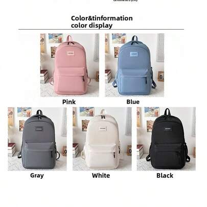 Mochila multicolor nueva, mochila escolar de gran capacidad, mochila de moda para estudiantes