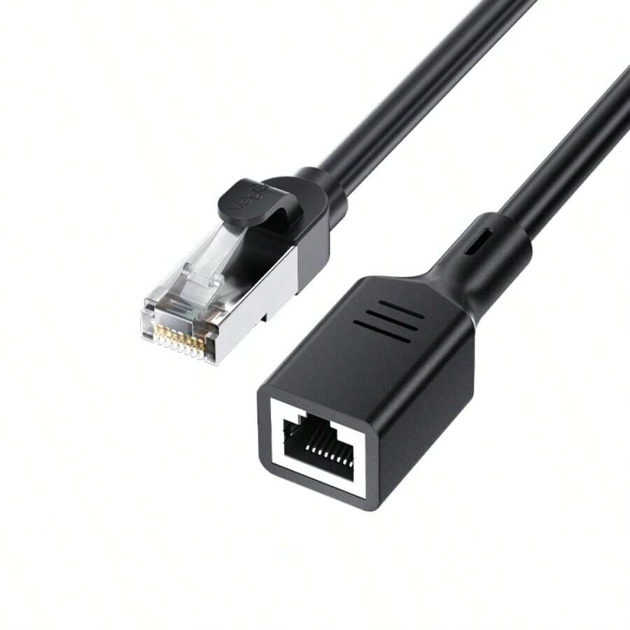 Cable de extensión Ethernet Gigabit CAT6 VegGieg, conector RJ45 macho a hembra blindado de cobre puro, extensor de red para computadora doméstica y router, 0.5m/1m/1.5m/2m/3m/5m - Ver 1