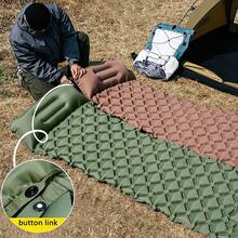 4-Inch Extra Thick Self-Inflating Air Mattress - Double Inflatable Camping Pad With Built-In Foot Pump And Pillow, Suitable For Backpacking Tents - Multicolor - View 3