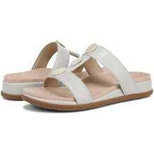 Vionic Serra Women's T-Strap Slip-On Supportive Sandal - 9.5 Wide-Taupe Grey - 查看 1