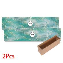 1 pieza Alfombrilla de grifo con estampado de mármol, de poliéster duradero, de secado rápido, fácil de limpiar, adecuada para cocina y baño, fácil instalación, decoración diaria, regalo, alfombrilla de baño, alfombrilla de grifo duradera, accesorio de grifo - Multicolor - Ver 12