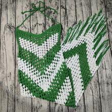 Handmade Crochet Beach Wedding Dress Swimsuit Bikini Cover-Up Skirt - Color - View 8