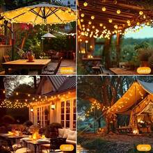 Bộ 100/50/20 đèn LED bong bóng năng lượng mặt trời dùng ngoài trời, cắm trại, 8 chế độ chiếu sáng, thích hợp cho vườn, hiên nhà, ban công, đám cưới, cắm trại ngoài trời và mùa hè. - Bóng bong bóng năng lượng mặt trời - Xem 6