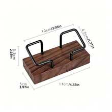 Giá đựng danh thiếp bằng gỗ và kim loại tối giản, kệ trưng bày để bàn, giá đỡ danh thiếp bằng gỗ, đồ dùng văn phòng/gia đình - Nhiều màu - Xem 4