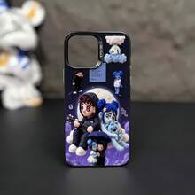 Funda para móvil con estampado de gafas de sol de panda, compatible con Samsung, Apple, VIVO, OPPO, , ,  y Honor. Fabricada en TPU, ofrece protección contra golpes y caídas. Un regalo ideal para amigos y familiares. - Negro - Ver 6