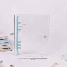A5 Transparent Loose-Leaf Notebook, Soft Color Leaf Circular Binding, Replaceable Inner Pages, Sticker & Photo Storage Album, Diary, Budget Planner, Office & Study Supplies, Trading Card Holder, A5 Sticker Book, A7 Sticker Book, Refill, Sticker Binder, Fan Merchandise - A5 - View 9