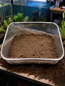 1pc Stainless Steel Garden Soil Sieve, Multi-Size Square Drainage Basket Mesh, Suitable For Soil Screening, Succulent Soil Filtration And Aquarium Substrate Filtering, Ideal For Gardening Enthusiasts, Potting Soil Screening, Compost Sifting, Sand And Gravel Separation, Indoor And Outdoor Plant Care Tool, Farmhouse Garden Accessory, Multi-Purpose Household Sieve For Seed Sorting, Pet Bedding Cleaning - One Size - View 8
