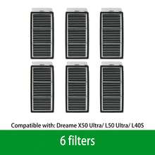Accessories For Dreame X50 Ultra/L50 Ultra/L40S Vacuum Cleaner: Main Brush, Filter Net, Mop Cloth, Side Brush - View 9
