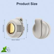 Portable Silent Mini Bladeless Electric Fan, Clip On Fan For Shirt, 3 Speeds Hands-Free Neck Fan,Suitable For Outdoor & Travel & Office, Travel Accessories, Gift - 卡片夾式 - 查看 4