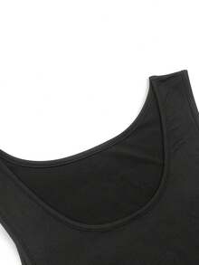 Women'S Sleeveless Tank Dress Casual Loose Summer Beach Vacation Comfort Dress - màu đen - Xem 4