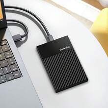 Lenovo HD100 External Hard Drive Enclosure, 2.5-Inch, SATA 3.0 Serial Port External SSD Enclosure, Type-C Interface, Easy Storage Expansion, Compatible With Mobile Phones/PCs/TVs/PS. - Black - View 8