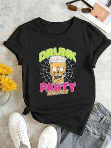 Dam-T-shirts - Svart - Visa 2