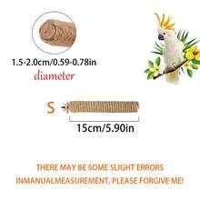 1pc Parrot Perch Rope Stand, Available In Multiple Lengths, Includes Screws For Secure Mounting, Suitable For Cockatiel, Lovebird, Parakeet, Enrichment Perch, Bird Cage Accessory, Parrot Toy, Bird Supplies - View 12