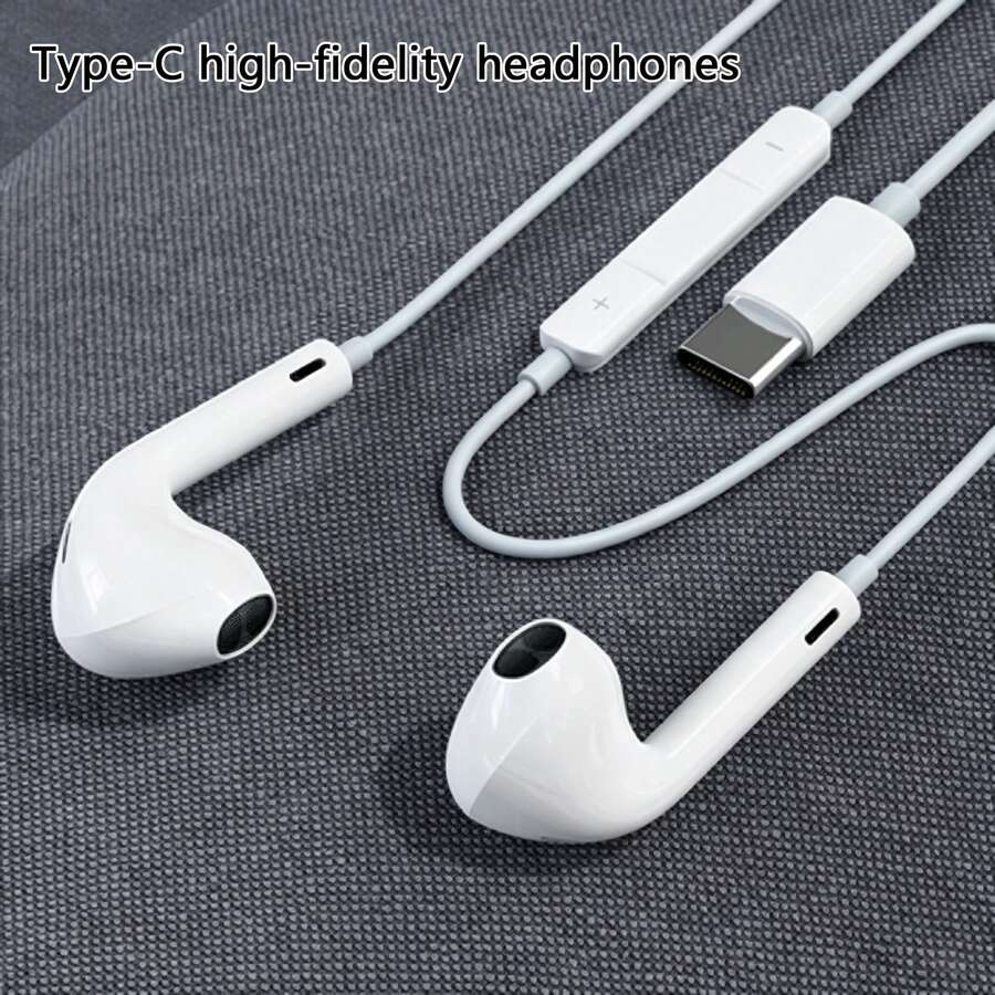 Type-C 耳機:高品質入耳式耳機,內建 3 按鈕線控,可輕鬆播放音樂、接聽電話與調節音量,相容 iPhone 17/16/15 系列,包含 Plus、Pro 與 Pro Max 機型 - 查看 1