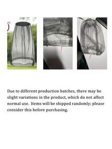 Extra Large Mosquito Net Head Cover, Mosquito Net With Face Mask Attachment - Insect-Proof Mesh, Fine Mesh Weave, Can Be Used With Hat/Head, Suitable For Fishing, Hunting - Prevent West Nile Virus And Zika Virus - Black And Green (Fabric) - Multicolor - View 10