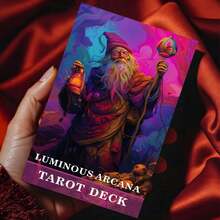 78 cartas de tarot luminosas, tamaño 13x8cm, adecuadas para lectores de sabiduría, creatividad y despertar, juego de cartas de insight - Arcanos Luminosos - Ver 5
