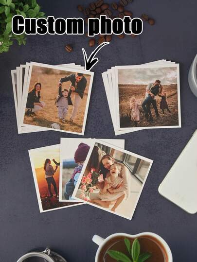 1pc/5pcs/10pcs Custom Photo Printing, Mini Photo Printing, Commemorative Gift, Photo Printing, Dorm Decor, Picture Printing, Personalized Couple Photo Decor, DIY Custom Birthday Christmas Gift, Anniversary Gift, Housewarming Gift, Exquisite Design, Fashionable