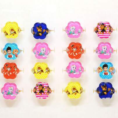 1/10pcs Cartoon Ring Dog Patrol Team Toy, Birthday Gift Suitable For Birthday Parties, New Year, Valentine's Day, Easter Gifts