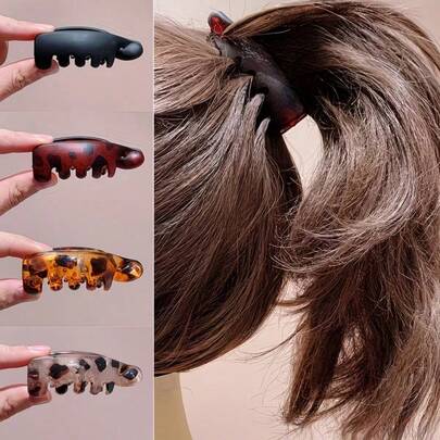 Bộ 1/2/4 kẹp tóc chống trượt kiểu cổ điển, thiết kế hình bầu dục với các màu hổ phách, họa tiết denim và đen mờ, phụ kiện tóc thời trang phù hợp cho kiểu tóc đuôi ngựa cao, đuôi ngựa nửa đầu, đuôi ngựa thường và kiểu tóc xoăn, lý tưởng cho sử dụng hàng ngày, hẹn hò và dự tiệc. Được làm từ nhựa, không làm hư tóc, dễ sử dụng, hoàn hảo để cố định tóc đuôi ngựa, kẹp chuối, trang trí tóc, kẹp tóc, vật dụng cần thiết khi đi du lịch.