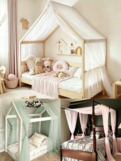 1 Tấm Màn Che Giường Bằng Vải Chiffon Mỏng, Trang Trí Phòng Trẻ Em Kiểu Công Chúa, Màn Che Giường Có Lều Cho Giường, Màn Che Giường Trang Trí, Rèm Trẻ Em, Trang Trí Phòng Cho Bé Gái & Bé Trai, Trang Trí Tiệc Chào Mừng Bé, Trang Trí Tiệc Tiết Lộ Giới Tính, Trang Trí Phòng Trẻ Em (Không Có Chân Đế)