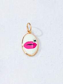 Collar ajustable de cuerda colorida con colgantes de esmalte intercambiables, colgantes de dibujos animados desmontables chapados en oro (patrones de gato, langosta, fruta, flor), set de joyas personalizables de verano para regalo - Multicolor - Ver 43