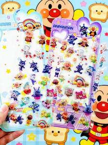asmodee 卡通造型，DIY涂鸦，适用于笔记本电脑、手机、笔记本、生日派对、生日礼物 - 彩色 - 查看 2