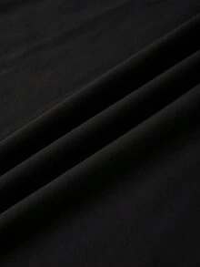 B038[Duck Print Round Neck Short Sleeve T-Shirt]-Koszulki - Black - View 4