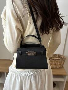 Fashionable Handbag For Women, New Arrival Shoulder Crossbody Bag, Niche Commuter Bag, Versatile Stylish - Black - View 3