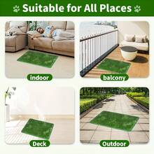 Pet Lawn Mat - Reusable, Odorless Artificial Grass, Suitable For Pet Training, Easy To Clean Pee Pad With Non-Slip Bottom, Suitable For Indoor And Outdoor Use (Multiple Sizes Available) - A - View 4