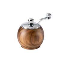 1 pieza/2 piezas/3 piezas Molinillo de pimienta y sal de uso múltiple, molino de molienda manual con núcleo de cerámica, molinillo de pimienta redondo mini, herramienta de cocina - Marrón - Ver 9