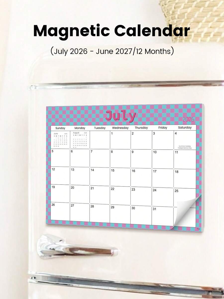 Trees Calendario magnético 2026 - Planificador de 12 meses, adecuado para refrigerador, con 12 cajas de fecha desprendibles y planificación de comidas, aplicable para trabajo, hogar, suministros de oficina, suministros escolares, decoración de habitaciones, regalo del Día del Maestro