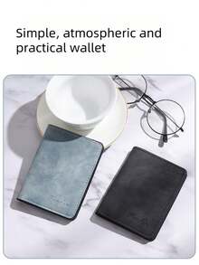 1 buah Dompet Kartu Kredit Kulit PU Ultra Tipis, Desain Ringkas, Gaya Minimalis, Dompet Saku Depan, Sempurna Untuk Pria Untuk Menyimpan Uang Tunai, Kartu Kredit, SIM, dll. - MultiWarna - View 7