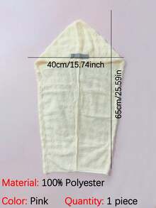 1pc Coral Fleece Extra Large & Thick Super Absorbent Hair Drying Towel, Microfiber Hair Wrap Suitable For Long & Short Hair, Minimalist Solid Color Towel, Shower Cap, Hair Care Accessory, Home Essential For Bathroom, Travel, Dorm - Multicolor - View 13