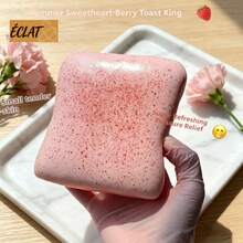 New Soft Squishy Raspberry Toast Stress Relief Squeeze Toy Classy Exquisite Emotion Soothing Gift For Holiday Birthday PPEV - 1個莓果吐司王 - 查看 1