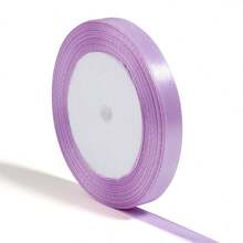 25 Yards/Roll Lavender Satin Ribbon, Solid Shiny Fabric, Suitable For DIY Wedding Invitations, Bridal Bouquets, Gift Wrapping, Party Decorations, Sewing Crafts, Bridal Bouquet Accessories, Wedding Decorations - Mauve Purple - View 13