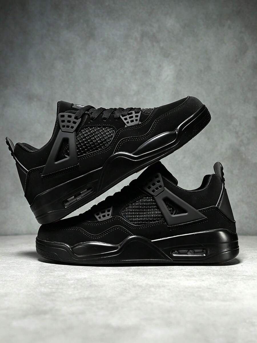 Men's Casual Thick-Soled Air-Cushioned Basketball Shoes, Breathable Versatile Sneakers, Sports Casual Air-Cushioned Basketball Shoes - 藍色 - 查看 1