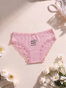 Đồ lót nữ màu hồng kiểu dáng ngọt ngào, thoải mái - Hồng - Xem 1