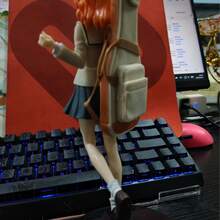 Doki Doki Literature Club! Literature Club Character Models, Anime Character Cute Girl Decor Figurines, Approx. 18CM Tall, Monica, Sayori, Natsuki, Yuri Character Models, Anime Character Desktop Decor Figurines, Cute Girl Decor Figurines, Doki Doki Literature Club Character Models, Doki Doki Literature Club Merchandise Character Models (Random Transparent Or White Base) - Multicolor - View 7