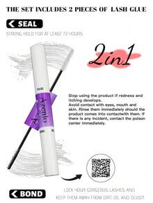 Azenlo 120pcs/Set Individual Cluster False Eyelashes, DIY Eyelash Extension 10-16mm, Thick & Long Fake Lashes, Ultra-Fine Lash Band, Reusable, Soft & Comfortable, C-Curl Eyelash Set - White - View 2