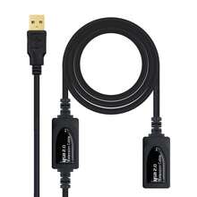 NANOCABLE Cabo extensor USB 2.0 ativo de 10 m - Ver 1