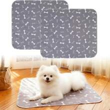 Tấm lót cho thú cưng có thể giặt, kích thước 40*60cm, chống rò rỉ, tái sử dụng được, dành cho chó, mèo, chuột lang. - Xám - Xem 2