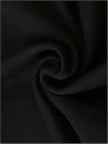 Respirable Blusa casual para mujer de moda con cuello redondo, manga corta y estampado de Leopardo grande de tela poliester que semitransparenta, ropa de calor mujer - Negro - Ver 3