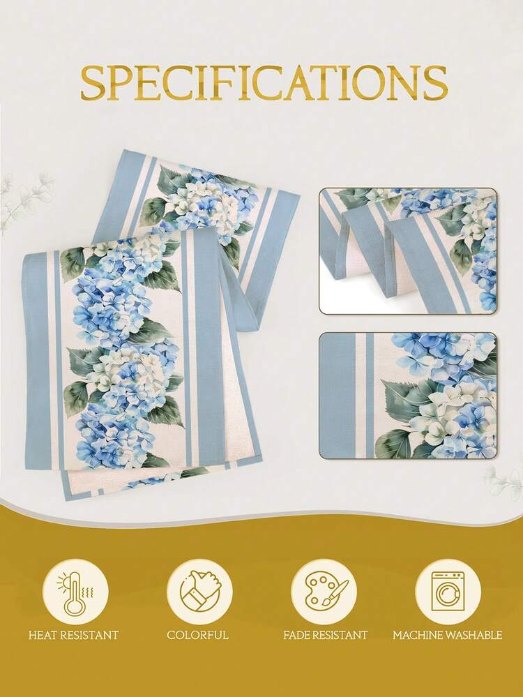 1 chiếc khăn trải bàn in hình hoa cẩm tú cầu mùa xuân tươi tắn, dùng để phủ bụi lò vi sóng, bảo vệ bàn ăn, khăn trải bàn hình chữ nhật, có thể giặt, phù hợp cho bữa tối gia đình, bàn cà phê, trang trí nhà bếp và phòng ăn bền bỉ, trang trí bàn ăn cho tiệc tùng và các sự kiện, trang trí nhà cửa, khăn trải bàn ăn nhà bếp, trang trí bàn ngoài trời, khăn trang trí lò sưởi. - Nhiều màu - Xem 7