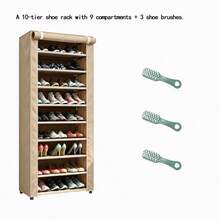 Zapatero de varios niveles con gran capacidad y cubierta antipolvo - Perfecta organización del hogar, ideal como regalo de Navidad/Halloween - Multicolor - Ver 17